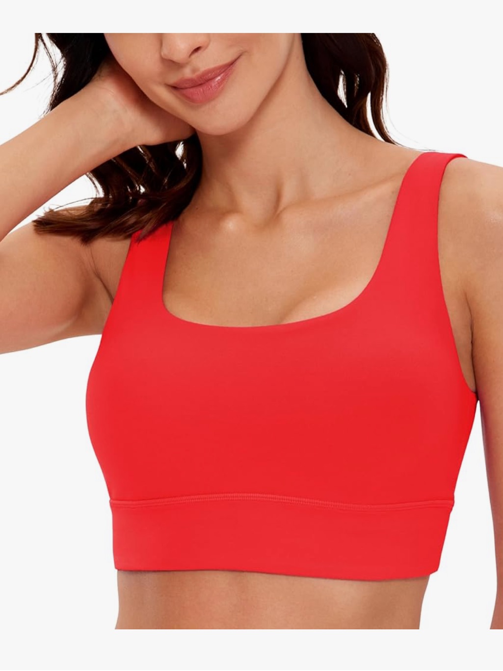 Crz Yoga Butterluxe U Back Sports Bras - Red - Size Xl